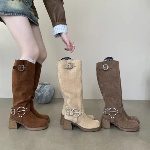 Knee High Suede Boots